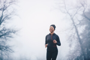 woman jogging