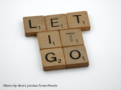 scrabble tiles - let it go