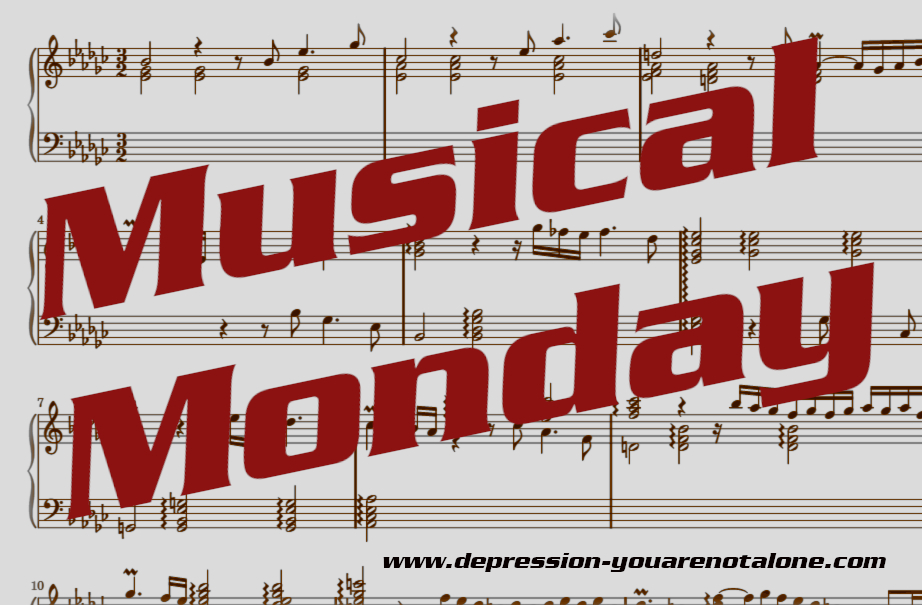 the words musical monday over sheet music (copyrighted)