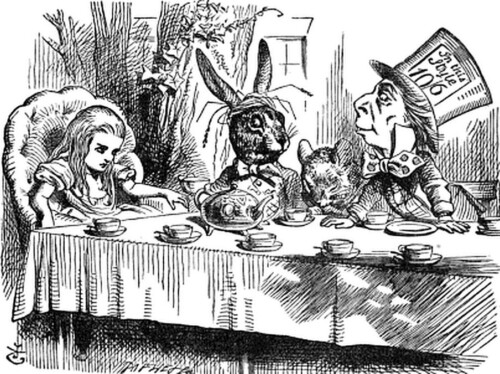 a scene from alice in wonderland