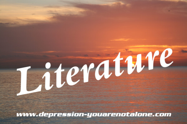the word literature over ocean sunrise