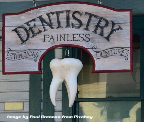 old dentist sign
