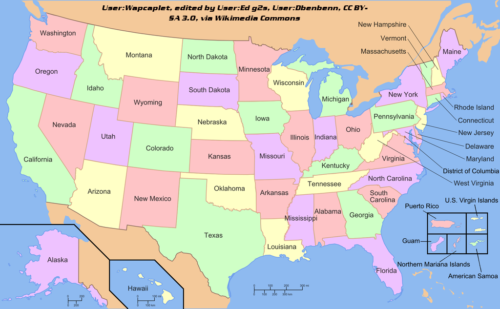 map of usa