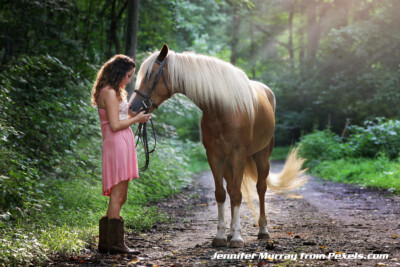 woman with horse