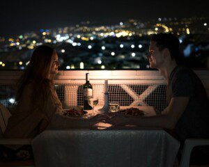 couple having dinner