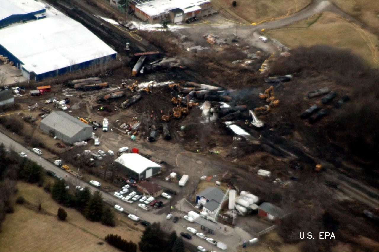 palestine, ohio train derailment