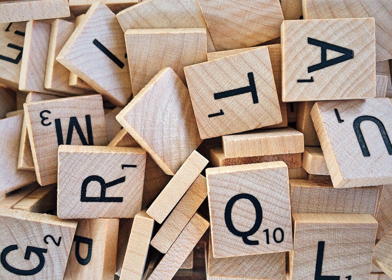 scrabble pieces